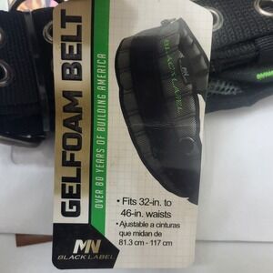 McGuire Nicholas Black Label Gel Foam Belt Fits 32-46" Waists Padded Work Tool